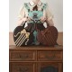 Morning Glory Violin Embroidered Heart Shaped Bag(Limited Stock/5 Colours/Full Payment Without Shipping)